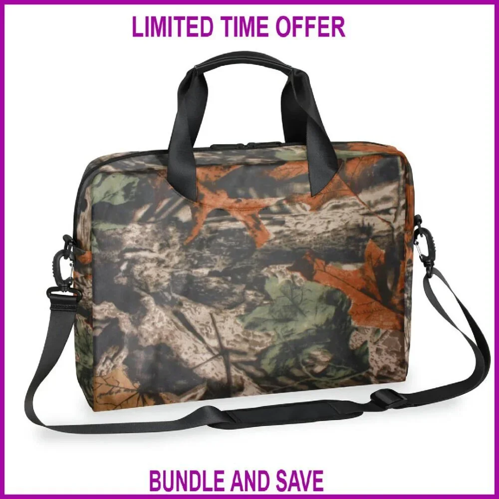 Large 16-Inch Laptop Shoulder Bag, Polyester Messenger Briefcase with Padded